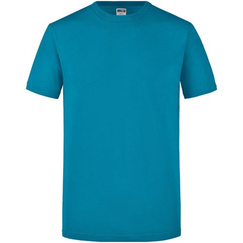 Men's Slim Fit-T - Figurbetontes Rundhals-T-Shirt [Gr. L] (Art.-Nr. CA788507) - Einlaufvorbehandelter Single Jersey...