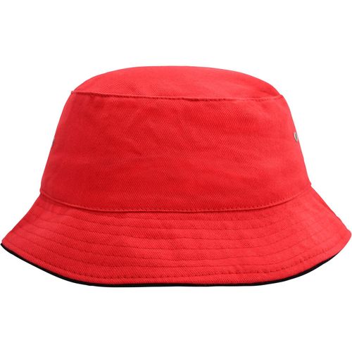 Fisherman Piping Hat - Trendiger Hut aus weicher Baumwolle [Gr. L/XL] (Art.-Nr. CA790027) - Paspel an Krempe teilweise kontrastfarbi...