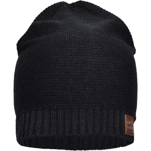 Cotton Hat - Moderne Baumwoll-Strickmütze (Art.-Nr. CA791376) - Abschluss mit modischer Rippe
Kunstleder...