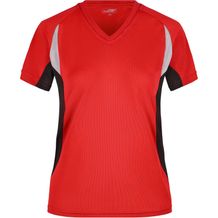 Ladies' Running-T - Atmungsaktives Laufshirt [Gr. S] (red/black) (Art.-Nr. CA791653)