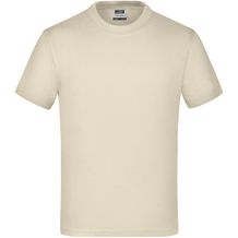 Junior Basic-T - Kinder Komfort-T-Shirt aus hochwertigem Single Jersey [Gr. M] (stone) (Art.-Nr. CA793208)