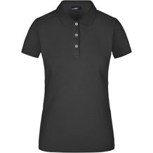 Ladies' Elastic Piqué Polo - Kurzarm Damen Poloshirt mit hohem Tragekomfort [Gr. L] (black) (Art.-Nr. CA801304)