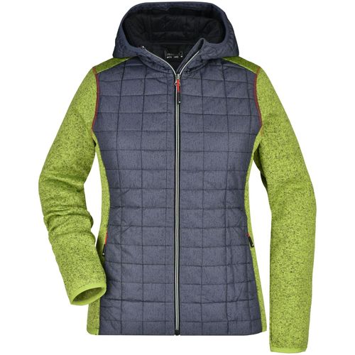 Ladies' Knitted Hybrid Jacket - Strickfleecejacke im stylischen Materialmix [Gr. M] (Art.-Nr. CA802361) - Weiches, wärmendes, pflegeleichte...