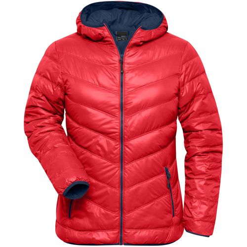 Ladies' Down Jacket - Ultraleichte Daunenjacke mit Kapuze in sportlichem Style [Gr. XL] (Art.-Nr. CA807713) - Softes, leichtes, wind- und wasserabweis...