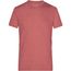 Men's Heather T-Shirt - Modisches T-Shirt mit V-Ausschnitt [Gr. M] (red-melange) (Art.-Nr. CA813361)