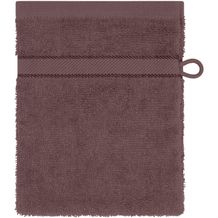 Flannel - Waschhandschuh im dezenten Design [Gr. 15 x 21 cm] (chocolate) (Art.-Nr. CA813470)