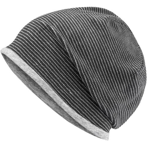 Structured Beanie - Stretchfleece-Mütze mit Kontrastabschluss (Art.-Nr. CA814543) - Angenehm weiche, bi-elastische Qualität...