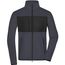 Men's Fleece Jacket - Fleecejacke im Materialmix [Gr. S] (carbon/black) (Art.-Nr. CA819586)