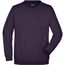 Round-Sweat Heavy - Klassisches Komfort Rundhals-Sweatshirt [Gr. 4XL] (aubergine) (Art.-Nr. CA821196)