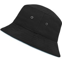 Fisherman Piping Hat - Trendiger Hut aus weicher Baumwolle (black / mint) (Art.-Nr. CA824684)