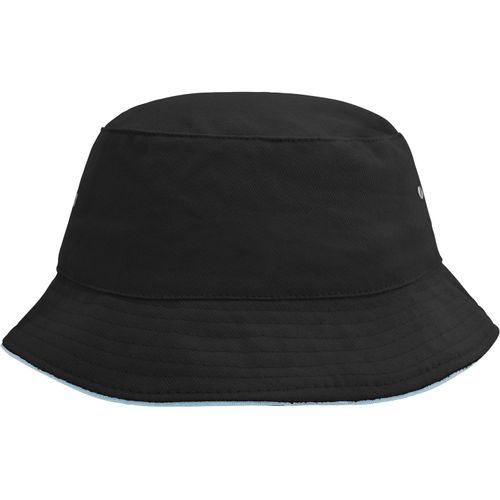 Fisherman Piping Hat - Trendiger Hut aus weicher Baumwolle [Gr. L/XL] (Art.-Nr. CA824684) - Paspel an Krempe teilweise kontrastfarbi...