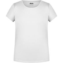 Girls' Basic-T - T-Shirt für Kinder in klassischer Form [Gr. S] (white) (Art.-Nr. CA827288)