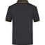 Polo Tipping - Hochwertiges Piqué-Polohemd mit Kontraststreifen [Gr. S] (black/orange) (Art.-Nr. CA828448)