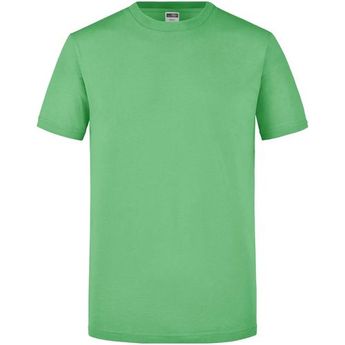 Men's Slim Fit-T - Figurbetontes Rundhals-T-Shirt [Gr. M] (Art.-Nr. CA828526) - Einlaufvorbehandelter Single Jersey...