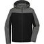 Men's Winter Jacket - Sportliche Winterjacke mit Kapuze [Gr. XL] (black/anthracite-melange) (Art.-Nr. CA830622)