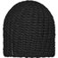 Casual Outsized Crocheted Cap - Lässige übergroße Häkelmütze (black) (Art.-Nr. CA837530)