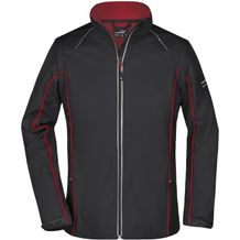 Ladies' Zip-Off Softshell Jacket - 2 in 1 Jacke mit abzippbaren Ärmeln [Gr. S] (black/red) (Art.-Nr. CA838059)
