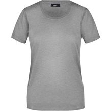 Ladies' Basic-T - Leicht tailliertes T-Shirt aus Single Jersey [Gr. XXL] (grey-heather) (Art.-Nr. CA838723)
