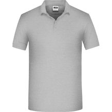 Men's BIO Workwear Polo - Pflegeleichtes und strapazierfähiges Polo [Gr. 6XL] (grey-heather) (Art.-Nr. CA852527)
