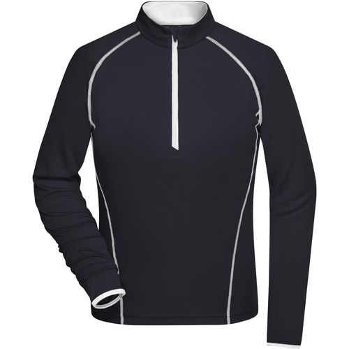 Ladies' Sports Shirt Longsleeve - Langarm Funktionsshirt für Fitness und Sport [Gr. XS] (Art.-Nr. CA853669) - Atmungsaktiv und feuchtigkeitsregulieren...