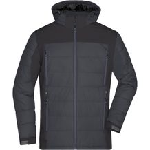 Men's Outdoor Hybrid Jacket - Thermojacke in attraktivem Materialmix [Gr. S] (black) (Art.-Nr. CA860573)