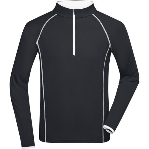 Men's Sports Shirt Longsleeve - Langarm Funktionsshirt für Fitness und Sport [Gr. M] (Art.-Nr. CA862325) - Atmungsaktiv und feuchtigkeitsregulieren...
