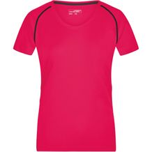 Ladies' Sports T-Shirt - Funktions-Shirt für Fitness und Sport [Gr. S] (bright-pink/titan) (Art.-Nr. CA864372)