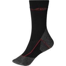 Worker Socks Warm - Funktionelle Socke für Damen und Herren [Gr. 35-38] (black/red) (Art.-Nr. CA866010)