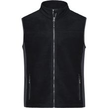 Men's Workwear Fleece Vest - Strapazierfähige Fleeceweste im Materialmix [Gr. L] (black/carbon) (Art.-Nr. CA871521)