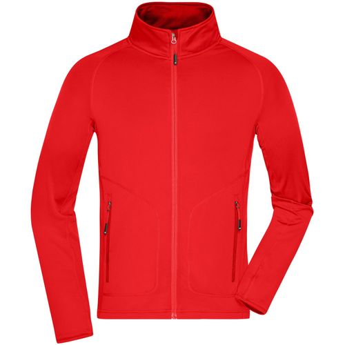 Men's Stretchfleece Jacket - Bi-elastische, körperbetonte Jacke im sportlichen Look [Gr. XXL] (Art.-Nr. CA871592) - Sehr softes, pflegeleichtes, wärmende...