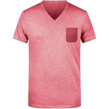 Men's Slub-T - T-Shirt im Vintage-Look [Gr. 3XL] (chili) (Art.-Nr. CA871804)
