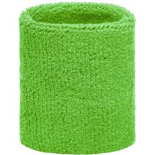 Terry Wristband - Armschweißband aus weichem Frottee (lime-green) (Art.-Nr. CA871859)