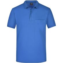 Men's Polo Pocket - Klassisches Poloshirt mit Brusttasche [Gr. 3XL] (royal) (Art.-Nr. CA872993)