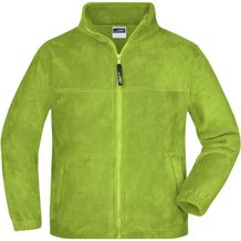 Full-Zip Fleece Junior - Jacke in schwerer Fleece-Qualität [Gr. XS] (lime-green) (Art.-Nr. CA879015)