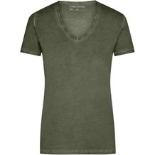 Ladies' Gipsy T-Shirt - Trendiges T-Shirt mit V-Ausschnitt [Gr. XXL] (dusty-olive) (Art.-Nr. CA883442)