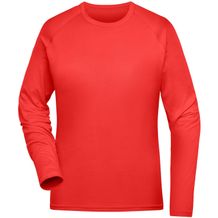 Ladies' Sports Shirt Long-Sleeved - Langarm Funktionsshirt aus recyceltem Polyester für Sport und Fitness [Gr. XL] (bright-red) (Art.-Nr. CA885091)
