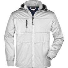 Men's Maritime Jacket - Junge Softshelljacke mit modischen Details [Gr. 3XL] (white/white/navy) (Art.-Nr. CA893706)