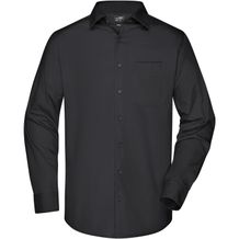 Men's Business Shirt Long-Sleeved - Klassisches Shirt aus strapazierfähigem Mischgewebe [Gr. 6XL] (black) (Art.-Nr. CA897855)
