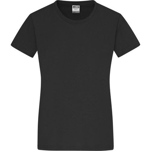 Ladies' Slim Fit-T - Figurbetontes Rundhals-T-Shirt [Gr. XXL] (Art.-Nr. CA905418) - Einlaufvorbehandelter Single Jersey...