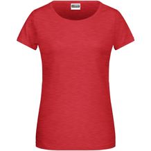Ladies' Basic-T - Damen T-Shirt in klassischer Form [Gr. M] (carmine-red-melange) (Art.-Nr. CA912099)