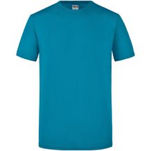 Men's Slim Fit-T - Figurbetontes Rundhals-T-Shirt [Gr. XXL] (caribbean-blue) (Art.-Nr. CA912751)