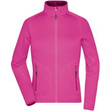 Ladies' Stretchfleece Jacket - Bi-elastische, körperbetonte Jacke im sportlichen Look [Gr. L] (pink/fuchsia) (Art.-Nr. CA927309)
