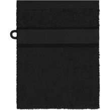 Flannel - Waschhandschuh im modischen Design (black) (Art.-Nr. CA930829)
