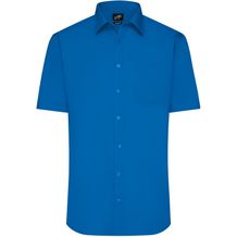 Men's Shirt Shortsleeve Poplin - Klassisches Shirt aus pflegeleichtem Mischgewebe [Gr. L] (royal) (Art.-Nr. CA932191)