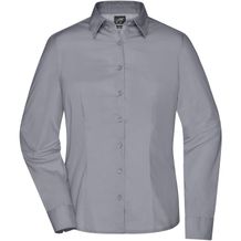 Ladies' Business Shirt Long-Sleeved - Klassisches Shirt aus strapazierfähigem Mischgewebe [Gr. XS] (steel) (Art.-Nr. CA934399)