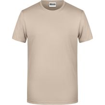 Men's Basic-T - Herren T-Shirt in klassischer Form [Gr. 3XL] (stone) (Art.-Nr. CA937172)