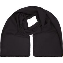 Cotton Scarf - Modischer Schal mit Zierbordüre entlang der Kante (black) (Art.-Nr. CA941347)
