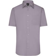 Men's Shirt Shortsleeve Poplin - Klassisches Shirt aus pflegeleichtem Mischgewebe [Gr. L] (steel) (Art.-Nr. CA942515)