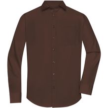 Men's Shirt Longsleeve Poplin - Klassisches Shirt aus pflegeleichtem Mischgewebe [Gr. L] (Brown) (Art.-Nr. CA944567)
