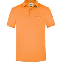 Men´s Workwear Polo Pocket - Pflegeleichtes und strapazierfähiges Polo mit Brusttasche [Gr. 5XL] (orange) (Art.-Nr. CA945220)